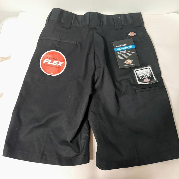 Dickies Men's Relaxed Fit Flex Work Shorts Black 30 New - Picture 2 of 8